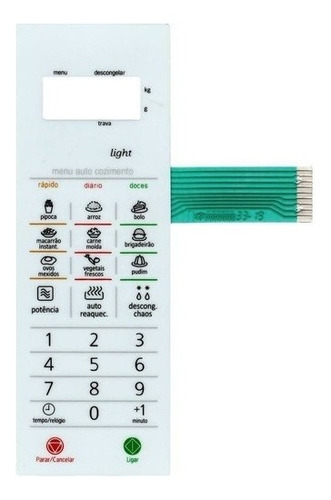 Membrana Teclado Microondas Panasonic Nnst369 Nn St369