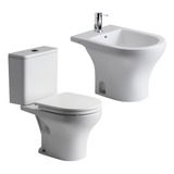 Inodoro Con Mochila Bidet Veneto Ferrum Doble Descarga 1a