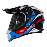 Casco Motocicleta Dobleproposito Talla L Negro Mx370 Shaft