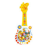 Guitarra Infantil Musical Animais Emite Sons De Verdade Fun
