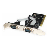 Placa Pci Serie Rs232 De 2 Puertos Nisuta Ns-plse2 Wch352l