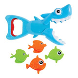 Brinquedo Banho Bebê Menino Infantil Tubarão Peixinhos Buba