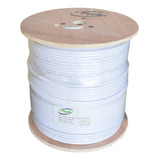 Cable Coaxial Blanco 305 Metros Doble Maya