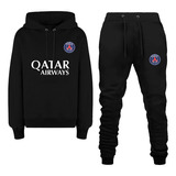 Conjunto Moletom Infantil Psg Qatar Time Infanto Juvenil 