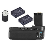 Battery Grip Canon T6i T6s + 2 Baterías + Control Remoto