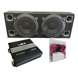 2 Woofers Doble X 10´´ + 4tweeter + Cajon+ Potencia 4000w