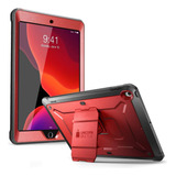 Funda iPad 10.2 Supcase Protector Incorporado Rojo