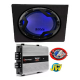 Combo Subwoofer Boss Led + Potencia Taramps + Kit + Caja