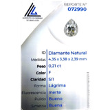 Diamante Natural Certificado 0.21ct 