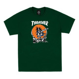 Camiseta Thrasher Skate Outlaw (mediana, Verde Bosque)