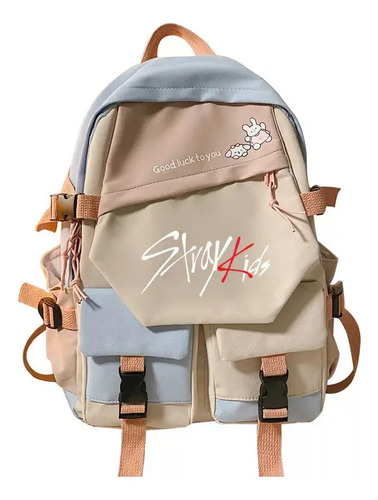 Mochila De Grande Capacidade Da Stray Kids Moda