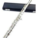 Flauta Transversal 16 Pore C Key Cuproníquel Plateado Con Es