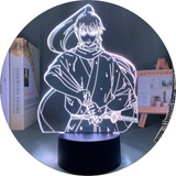 Lampara Led Acrilico Gintama Okita Sougo Anime Manga