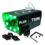 Máquina Fumaça 750w Leds Rgb Com Strobo Controle Sem Fio