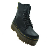 Media Bota Capa De Ozono 627001 Negro Plataforma Dama