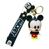 Llavero 3d Goma Mickey C/mosquetón-muñequera Silicona 