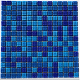 Paquete Especial 85 M2 Mosaico Veneciano Azules Fuertes 