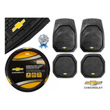 Kit Tapetes 4p + Volante Chevrolet Negro Chevy Monza C3 2010