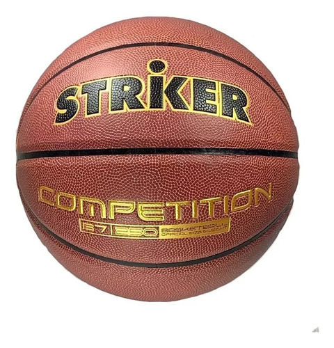 Pelota Basquet Striker N7 Cuero Laminada Profesional 