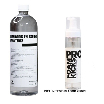 Kit Limpiador En Espuma Para Tenis 1 Lt + Espumador 100 Ml | Meses sin interés