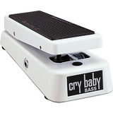 Pedal P/ Contrabaixo Cry Baby Bass Wah Branco 105-q - Dunlop