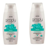 2 Sabonete Líquido Íntimo Simply Delicate Fresh 250ml Avon 