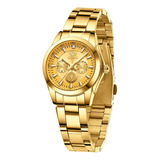 C Opk Relojes Para Dama Oro Elegant Cuarzo Acero Original C