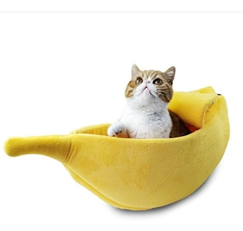 Cama Banano Platano  Para  Gato Por Tallas S-m-l