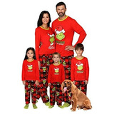 Pijama Navideño Familiar Para Parejas Y Niños Grinch