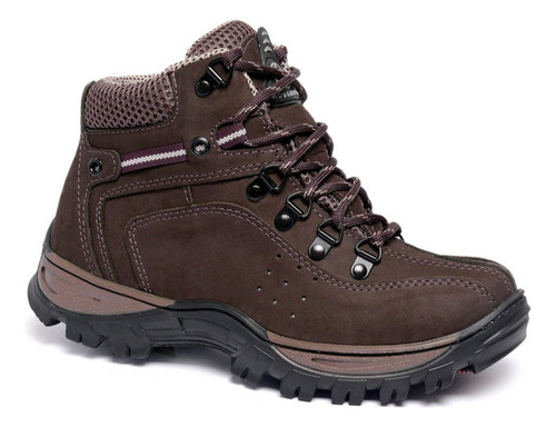  Bota Adventure Feminina Trilha Couro Legítimo Palmilha Gel