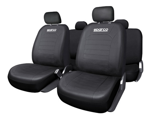 Fundas Cubreasiento Sparco Ecocuero Negro Universales - Sp