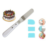 Set Espatula Para Reposteria Espatula Para Torta+ 3 Espatula