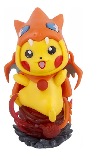 Figura De Accion Pokémon Pikachu Disfraz De Charizard 14cm 