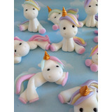 Souvenirs 10 Unicornio Pony Porcelana Fria