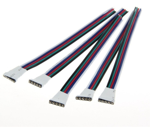 Conector Rgbw Simple - Ficha Micro Pin A 15cm Cable Rgbw