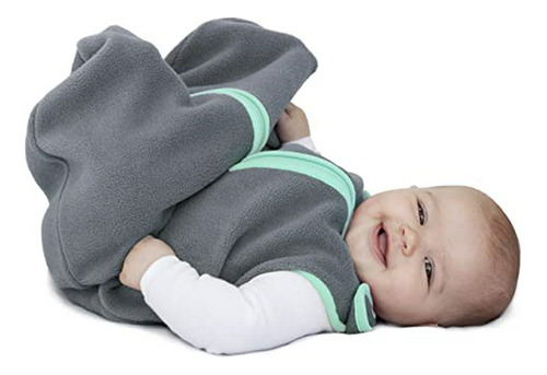 Saco De Dormir De Fleece Para Bebé, Verde, Mediano