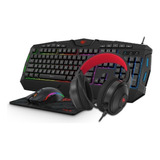 Kit Gamer Rgb Havit Kb502 Teclado Mouse Headset Mousepad 