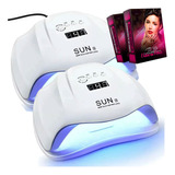 Kit Manicure 2 Cabine Sun X 54w 36 Leds Bivolt Led/uv Estufa