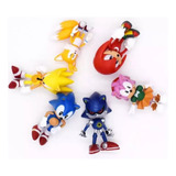 Kit Sonic Bonecos 6 Miniaturas Action Figure