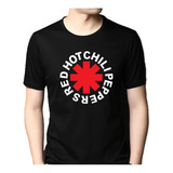 Playera Black Red Hot Chili Peppers Rock Rhcp