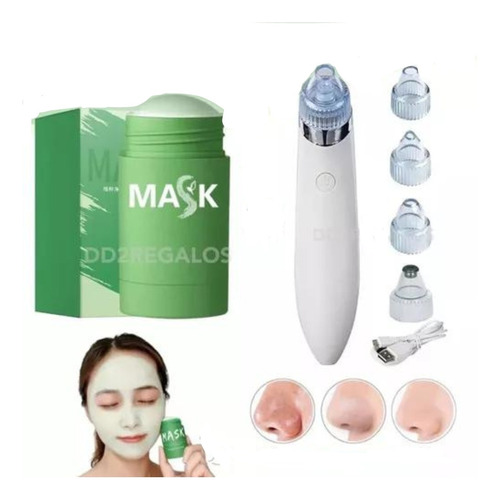 Combo Extractor Puntos Negros + Macarilla Green Stick Facial