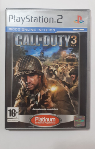 Call Of Duty 3 Playstation 2 Ps2 Original Español Pal