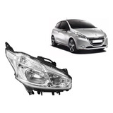 Optica Peugeot 208 2013 2014 2015 2016 Sin Led Derecha