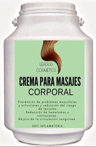 Crema Para Masajes Corporales 5 Kilos