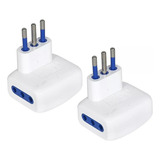 Pack Adaptador Conector Enchufe Triple 3 Pines Redondos 250v