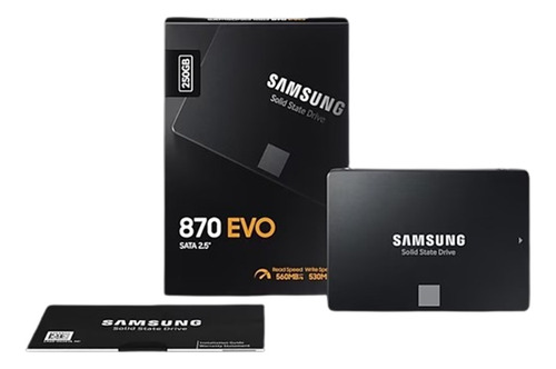 Hd Ssd Samsung 870 Evo Mz-76e250 250gb 100% Original E Nota