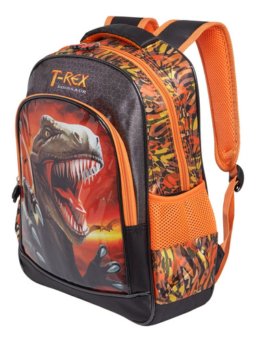 Mochila De Costas Infantil Escolar T-rex Dinossauro