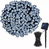 Guirnalda Luz 100 Led Solar 12m Exterior Navidad 8 Efectos