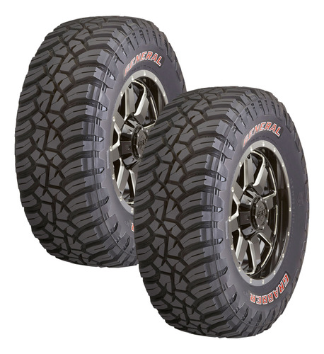 De 2 Llantas 33x12.5 R15 General Grabber X3 Reforzad