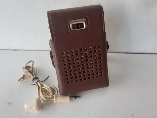 Antigo Rádio Am Portátil Crown Anos '60' (funcionando)